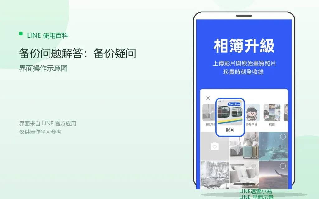 LINE备份问题解答：备份疑问配图