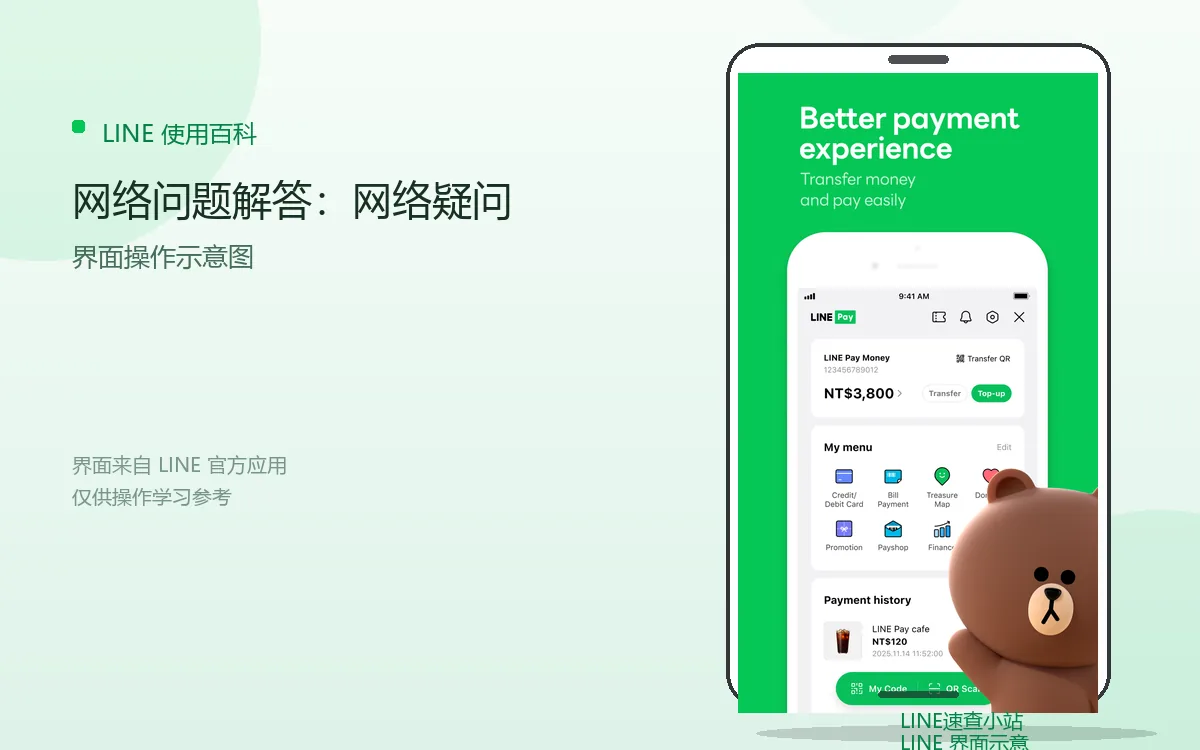 网络问题解答：网络疑问界面示意图