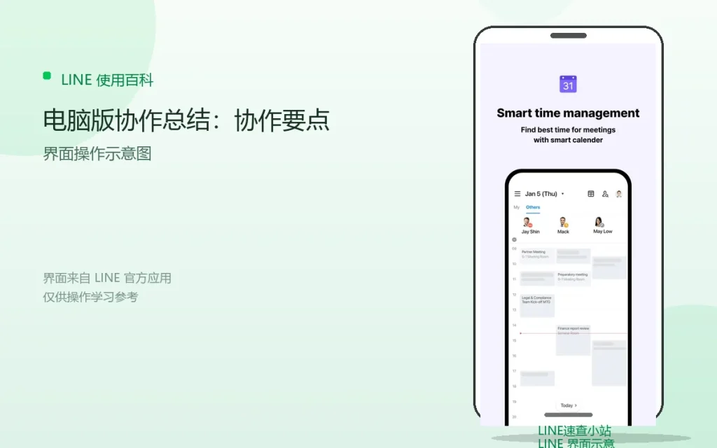 LINE电脑版协作总结:协作要点配图